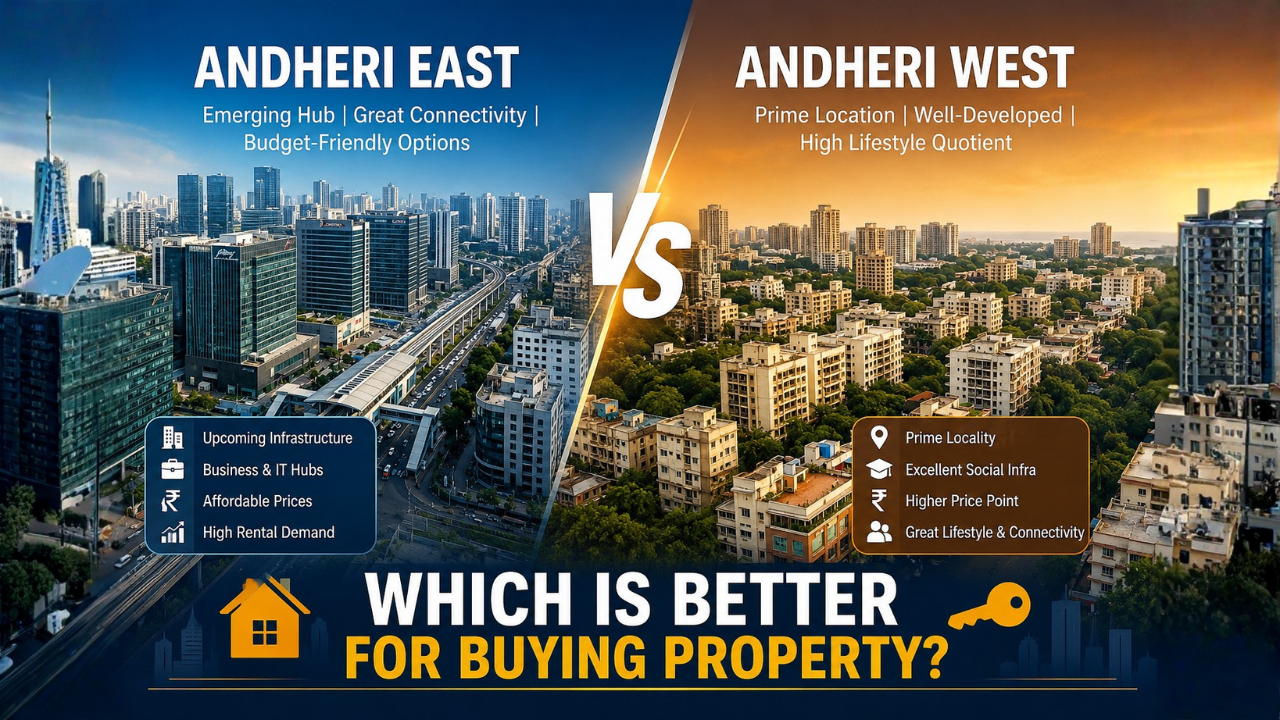 Andheri East vs Andheri West – Which is Better for Buying Property?