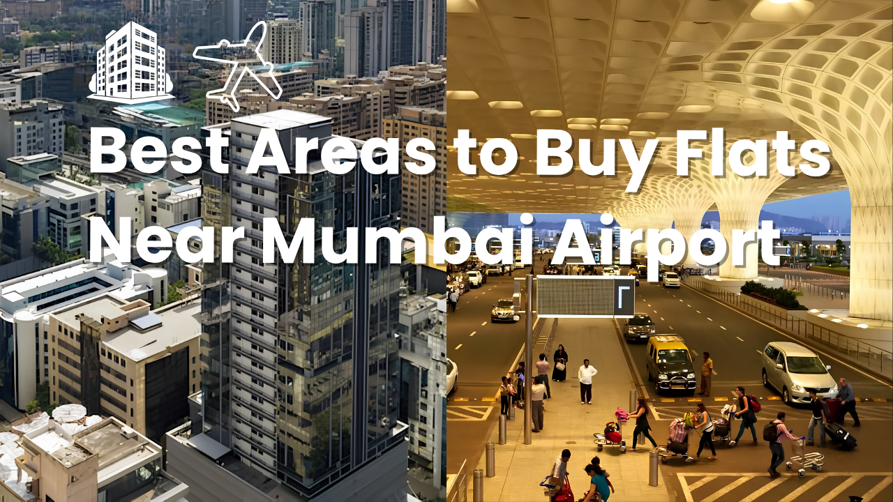 Best residential areas near Mumbai Airport showing Andheri East skyline and nearby housing projects