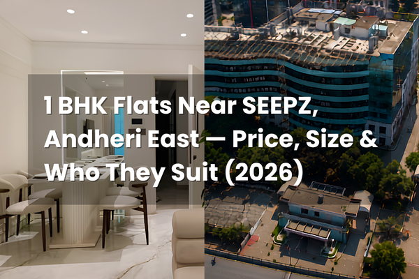 1 BHK flat near SEEPZ in Andheri East Mumbai with modern interior