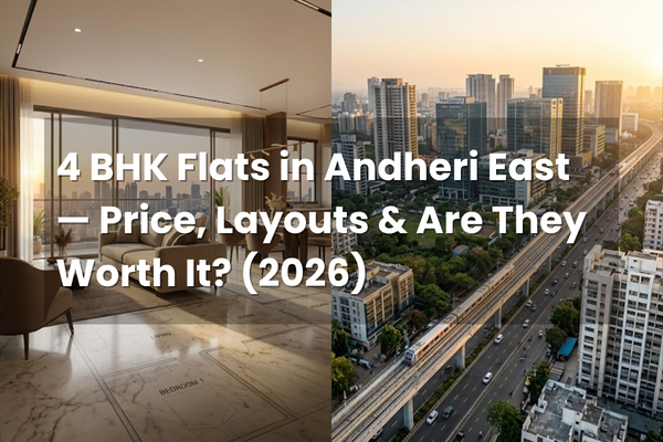 Spacious 4 BHK apartment in Andheri East Mumbai with modern layout