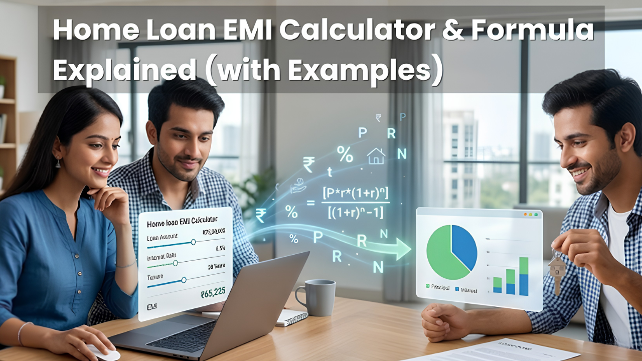 Home Loan EMI Calculator & Formula Explained (with Examples)