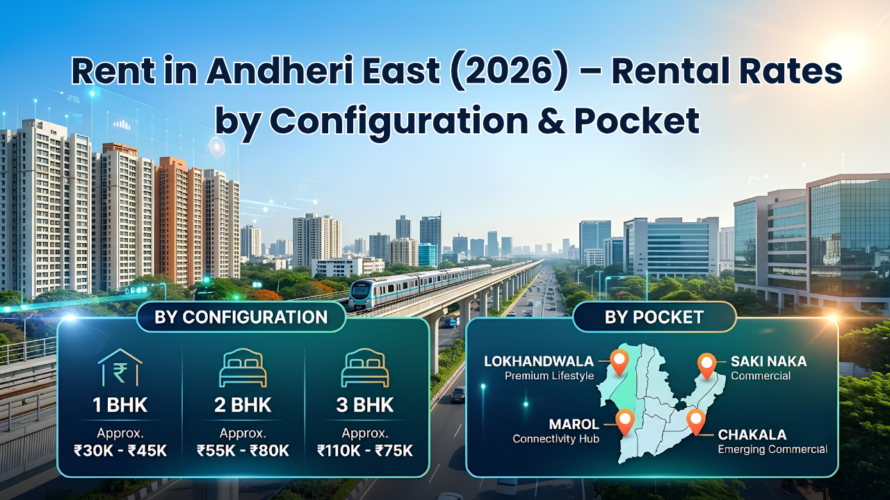 Residential rental apartments and rental rates in Andheri East